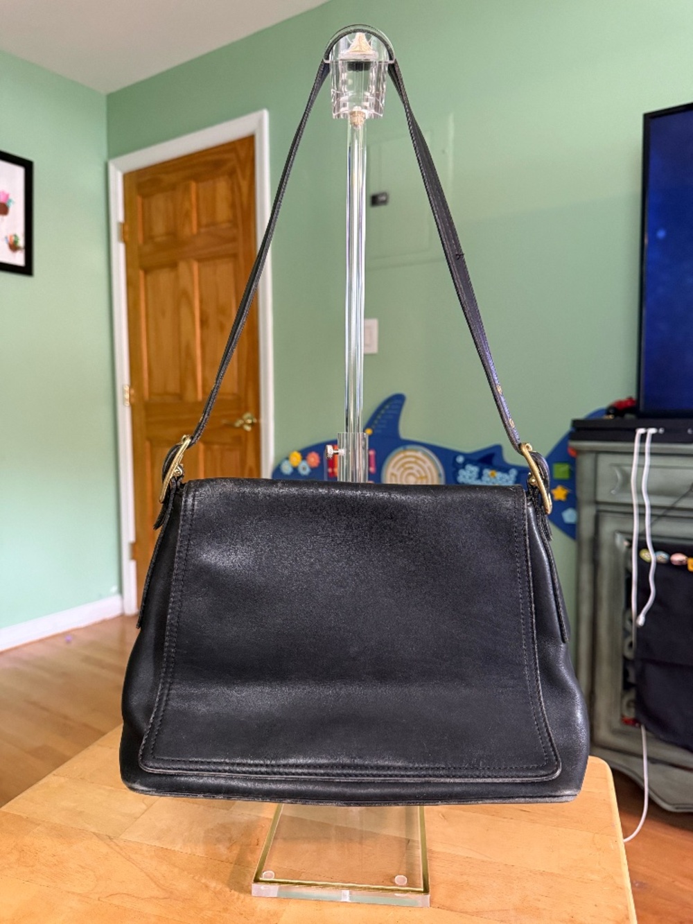 Vintage Coach Legacy West Short Shoulder Flap